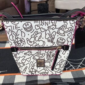 Dooney & Bourke Minnie Mouse Crossbody Bag - Black, White, Pink